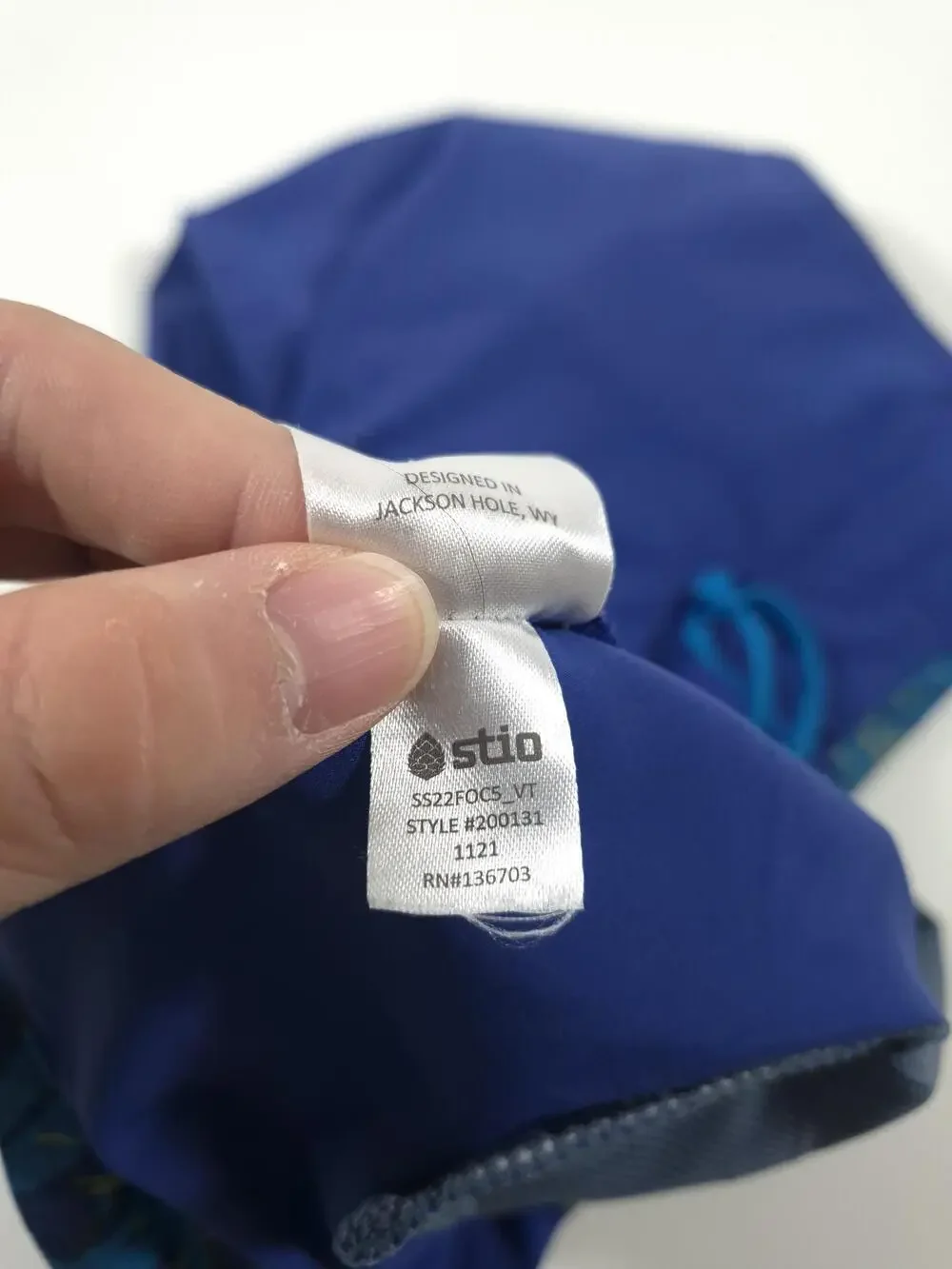 Stio Skyline Royal Board Shorts Mens 36 Blue Solid Stretch Swim Trunks Pockets